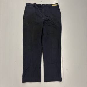 Vintage 70s 80s Cintas Navy Canvas Workwear Chinos 38x31